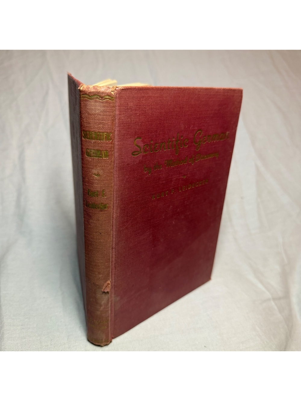 Scientific German by the Method of Discovery by Kurt F. Leidecker - Vintage 1947